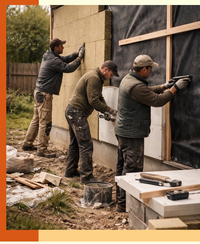 Утепление дачного дома под ключ в Гусь-Хрустальном