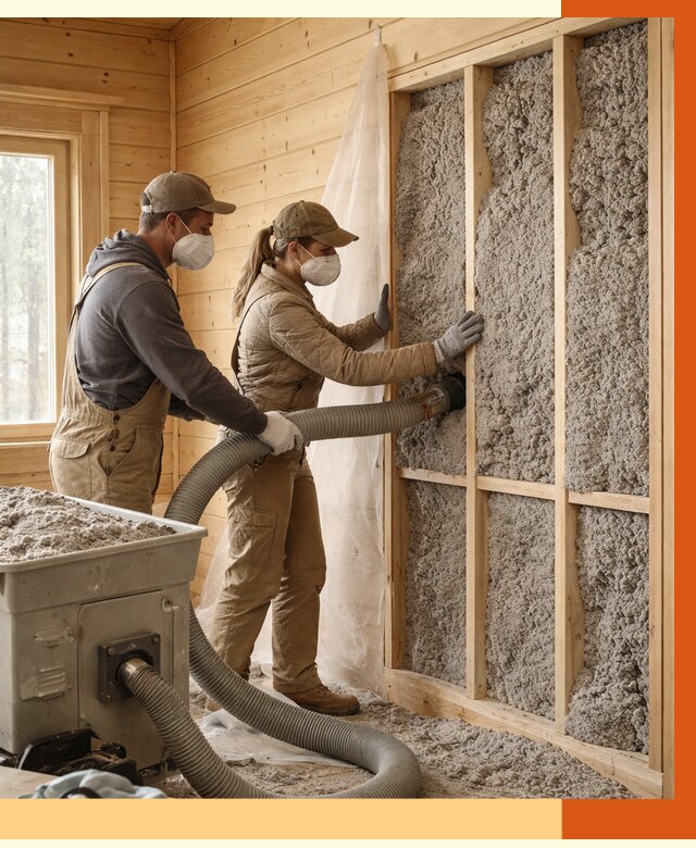 Утепление дачного дома эковатой в Гусь-Хрустальном от 1551 руб./м2 — комплексно, ТепломастерГсь