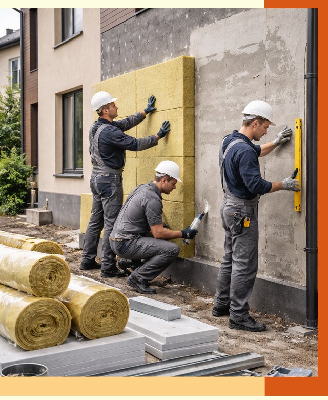 Утепление таунхауса в Гусь-Хрустальном от 7703 руб/м2 — комплекс под ключ | ТепломастерГсь