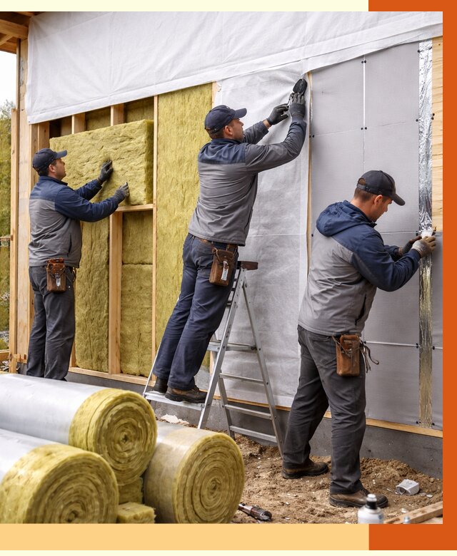 Утепление каркасного дома в Гусь-Хрустальном от 4493 руб./м2 — профессионально | ТепломастерГсь