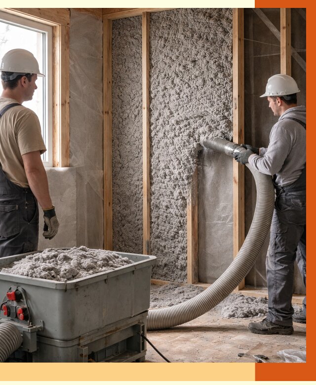 Утепление каркасного дома эковатой в Гусь-Хрустальном от 1926 руб. | ТепломастерГсь