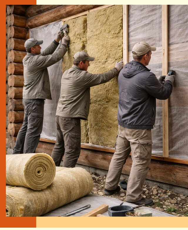 Утепление деревянного дома в Гусь-Хрустальном эффективными технологиями