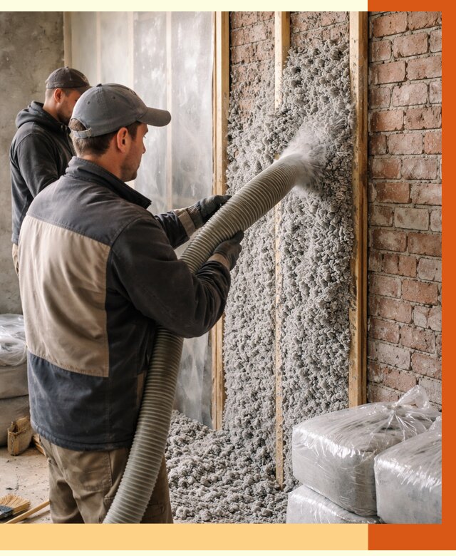 Утепление кирпичного дома эковатой в Гусь-Хрустальном от 2514 руб./м² | ТепломастерГсь