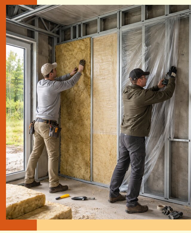 Утепление дома из ЛСТК в Гусь-Хрустальном с гарантией качества и эффективности