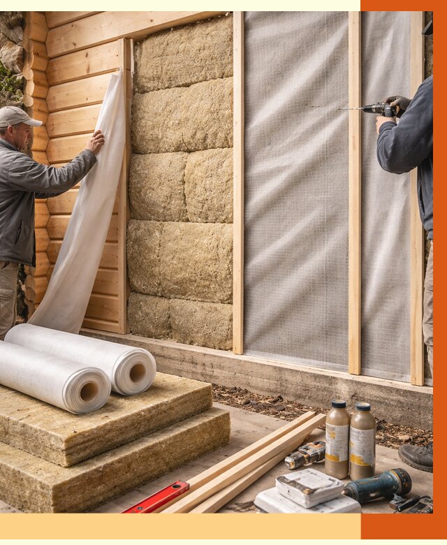 Утепление дома из минибруса в Гусь-Хрустальном от 4814 руб/м2 — заказать профессионально | ТепломастерГсь