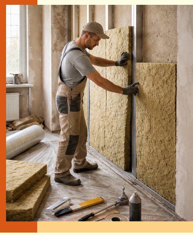 Утепление квартиры в Гусь-Хрустальном — комплексная теплоизоляция стен и полов