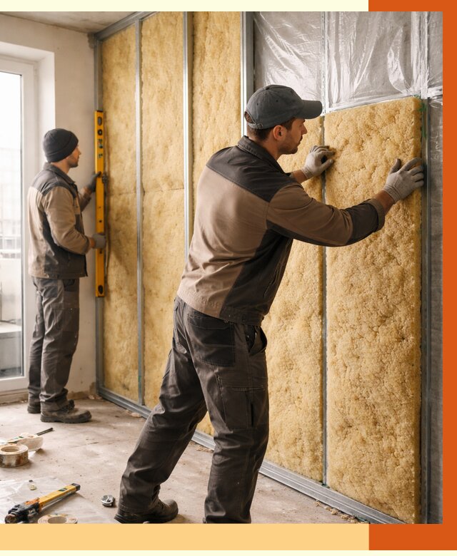 Утепление квартиры изнутри в Гусь-Хрустальном от 4654 руб. за м2 | Проф. работы ТепломастерГсь