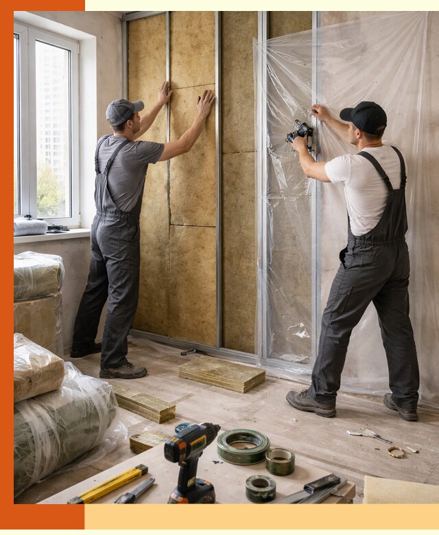 Утепление квартиры изнутри профессионально в Гусь-Хрустальном