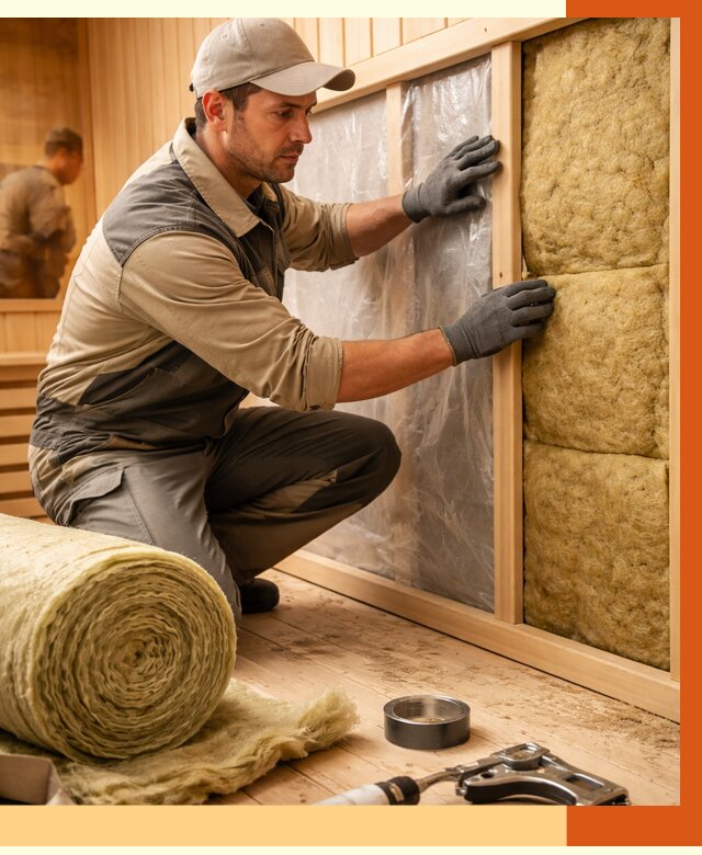 Утепление сауны изнутри в Гусь-Хрустальном от 6954 руб. за м2 | ППУ, под ключ — ТепломастерГсь