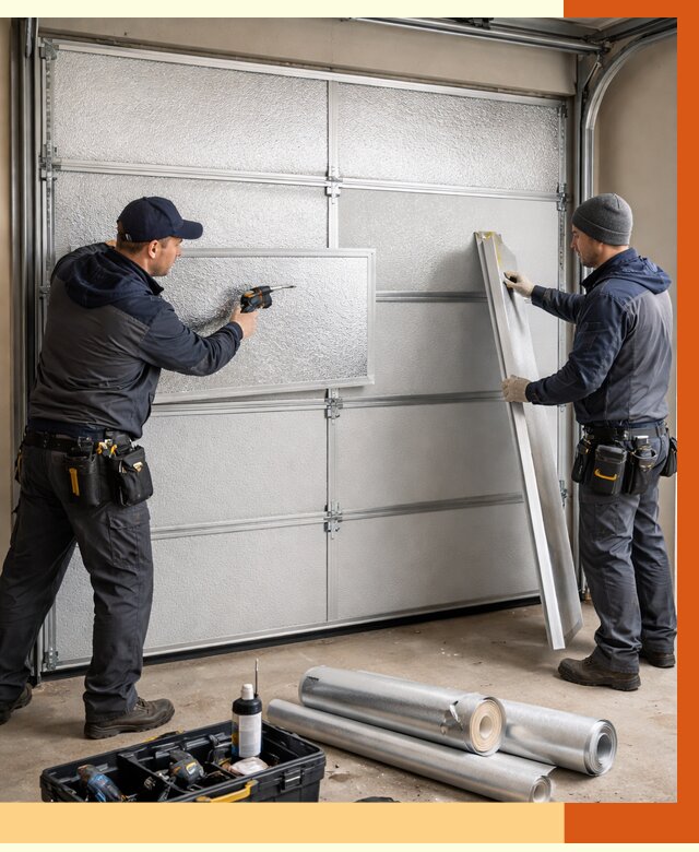 Утепление гаражных ворот в Гусь-Хрустальном от 8398 руб/м2 — надежно и быстро | ТепломастерГсь