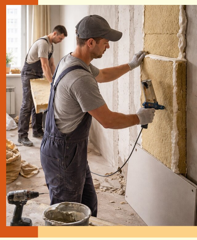 Утепление стен изнутри в Гусь-Хрустальном — качественно и эффективно