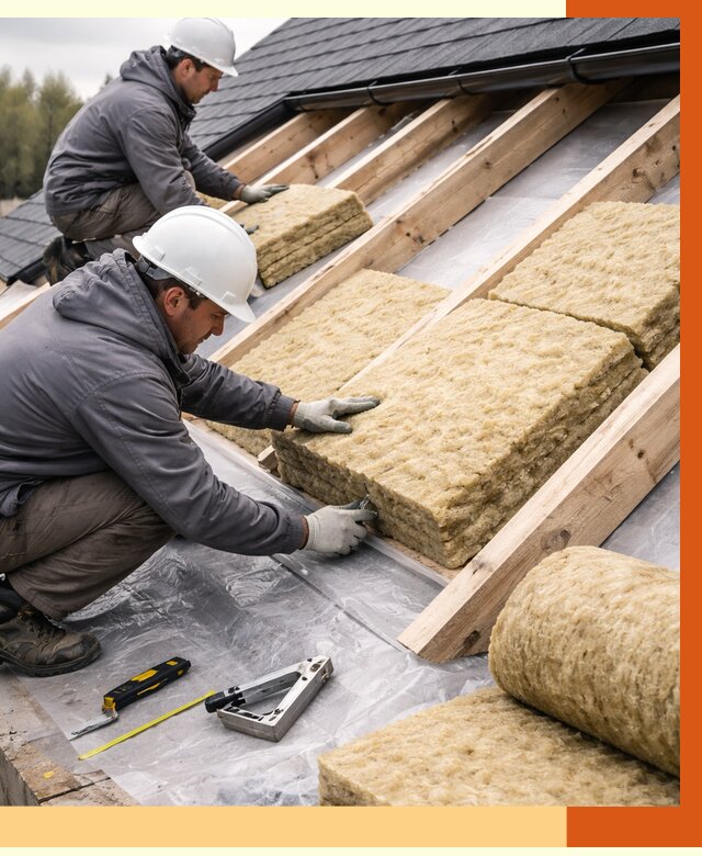 Утепление крыши в Гусь-Хрустальном от 1979 руб./м2 — комплексное утепление кровли | ТепломастерГсь