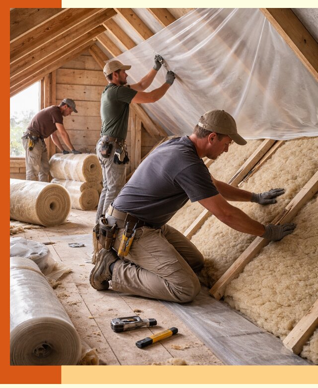 Утепление крыши изнутри в Гусь-Хрустальном: профессионально и надежно