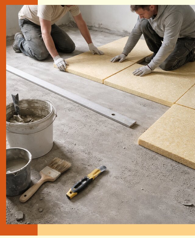 Утепление бетонного пола в Гусь-Хрустальном профессионально и недорого