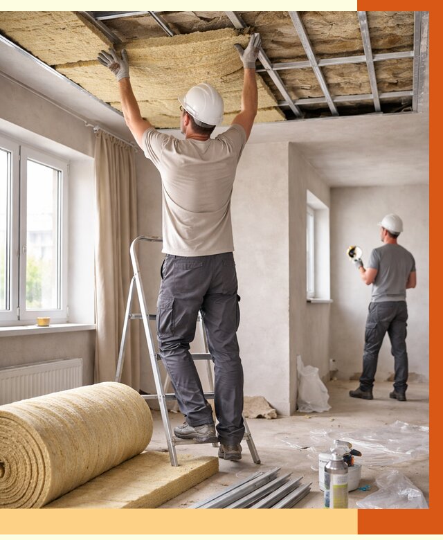 Утепление потолка в частном доме в Гусь-Хрустальном от 1016 руб./м² — работы под ключ | ТепломастерГсь