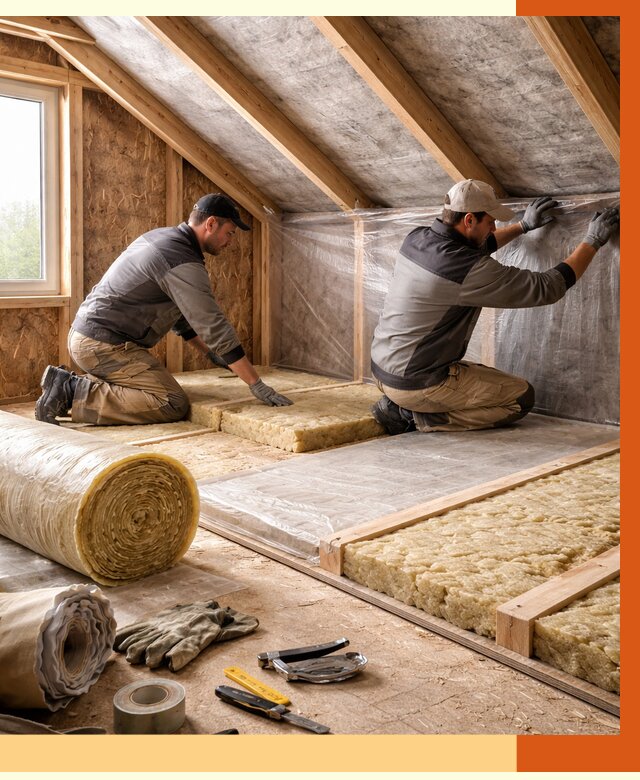 Утепление чердака в Гусь-Хрустальном от 8024 руб/м² — теплоизоляция и комплексное утепление под ключ | ТепломастерГсь
