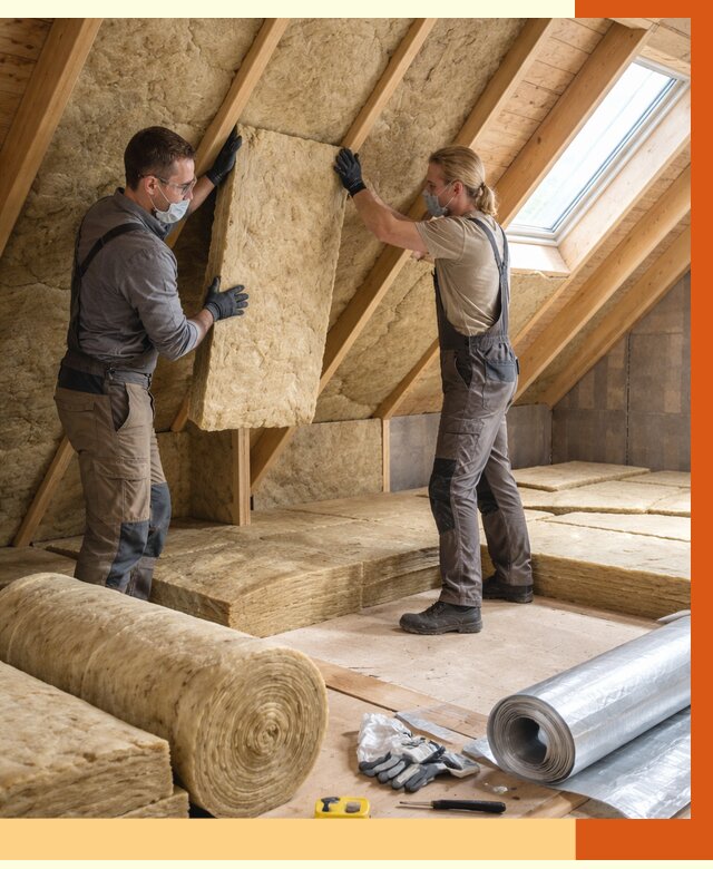 Утепление мансарды минватой в Гусь-Хрустальном от 4493 руб./м2 — монтаж и пароизоляция | ТепломастерГсь