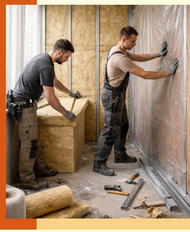 Профессиональное утепление лоджии в Гусь-Хрустальном эффективно и надежно