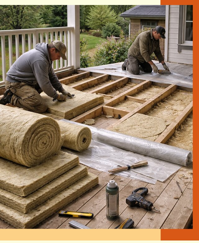 Утепление террасы в Гусь-Хрустальном от 4493 руб./м2 — утеплить террасу под ключ | ТепломастерГсь