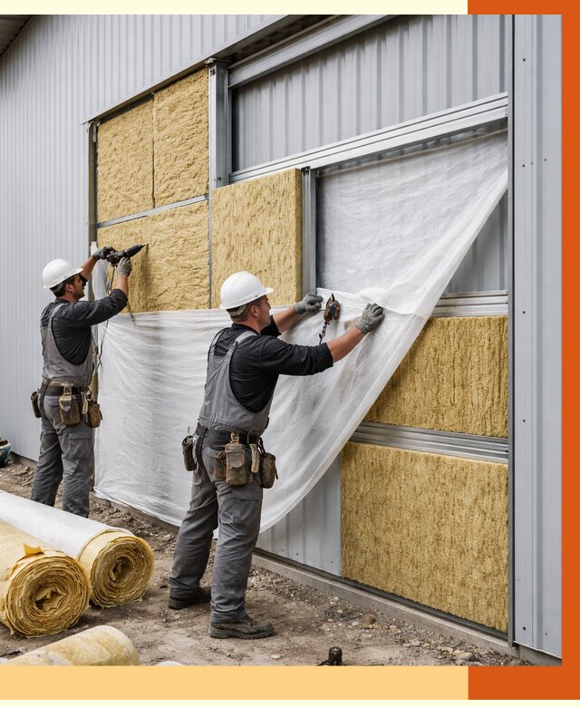 Утепление металлического склада в Гусь-Хрустальном от 4814 руб/м2 — комплексное утепление под ключ | ТепломастерГсь