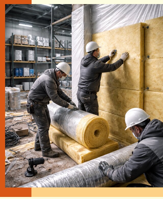 Утепление склада химсырья в Гусь-Хрустальном: безопасная и эффективная изоляция