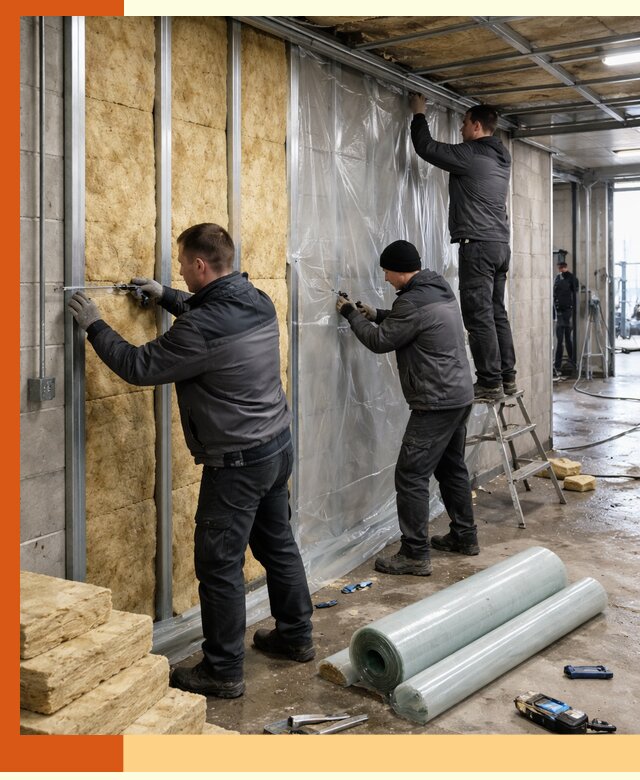 Профессиональное утепление автомойки в Гусь-Хрустальном для любого типа помещений