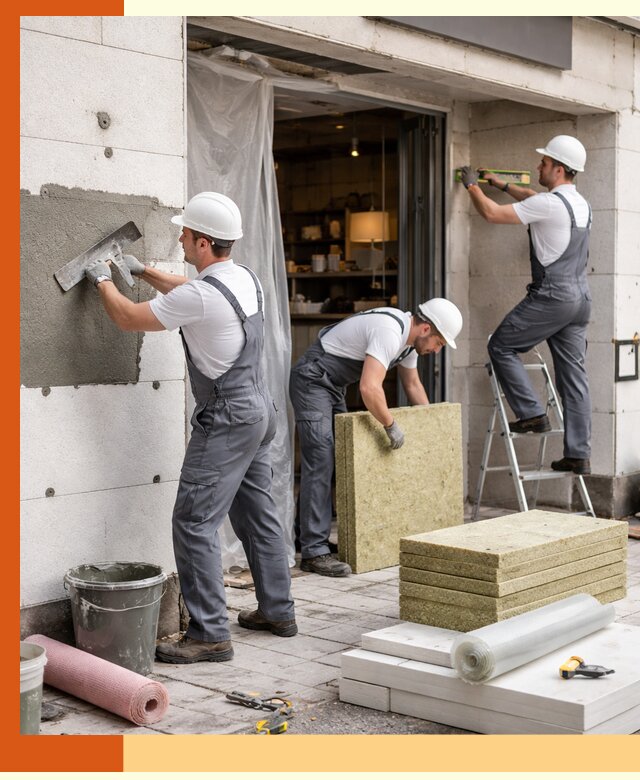 Утепление кафе в Гусь-Хрустальном: профессиональная теплоизоляция и монтаж