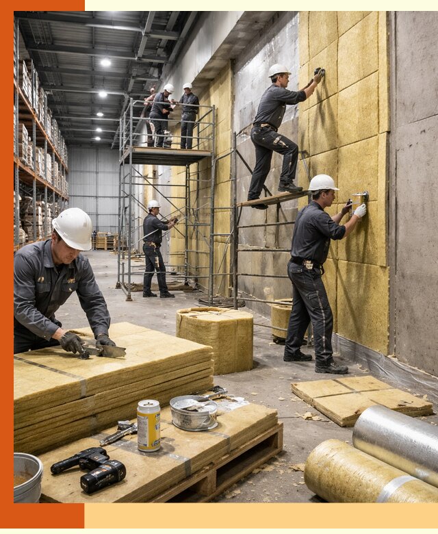 Утепление логистического центра в Гусь-Хрустальном качественно и экономично