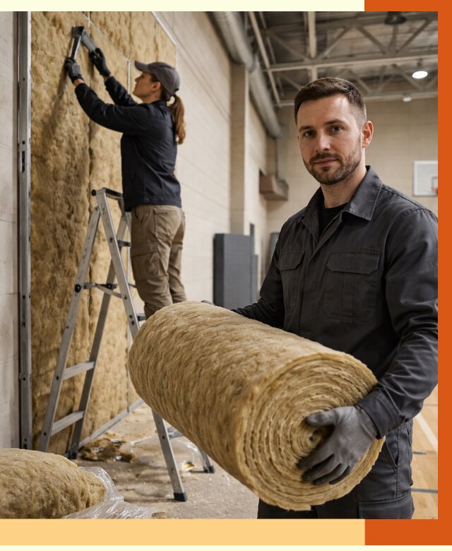 Утепление спортзала в Гусь-Хрустальном от 8024 руб/м2 — комплексное утепление под ключ | ТепломастерГсь