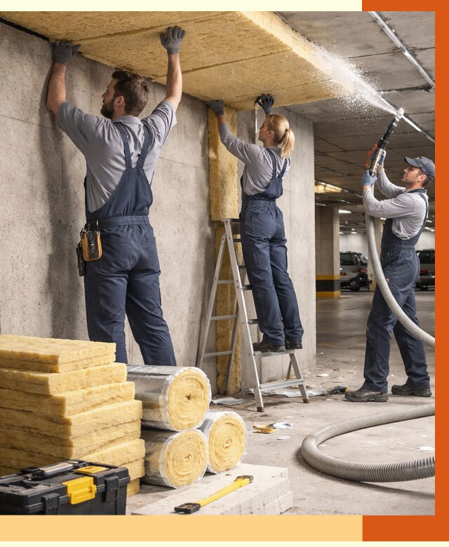 Утепление паркинга в Гусь-Хрустальном от 7275 руб./м2 — работы под ключ | ТепломастерГсь