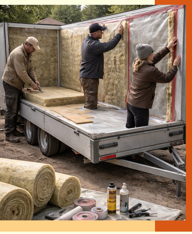 Утепление прицепа в Гусь-Хрустальном под ключ от 13373 руб. — комплекс от ТепломастерГсь