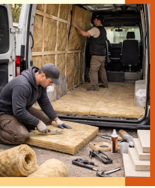 Утепление кемпера в Гусь-Хрустальном под ключ от 12838 руб. — профессионально | ТепломастерГсь