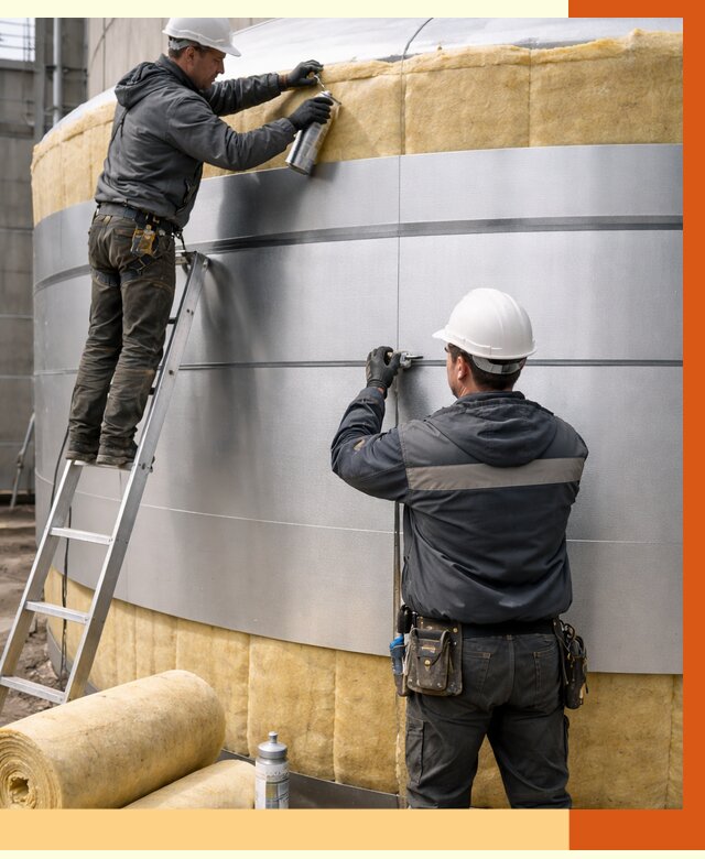 Утепление цистерны в Гусь-Хрустальном пенополиуретаном от 15512 руб. под ключ | ТепломастерГсь