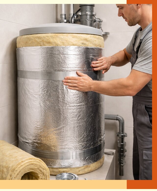 Утепление бойлера в Гусь-Хрустальном от 4814 руб. под ключ | Утепление ППУ | ТепломастерГсь