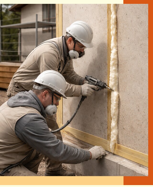 Утепление сип панелей ППУ в Гусь-Хрустальном от 5135 руб. под ключ | ТепломастерГсь