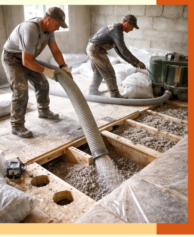 Заполнение пустот перекрытий в Гусь-Хрустальном от 4814 руб. под ключ | ТепломастерГсь