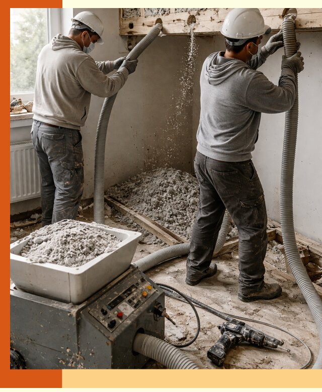 Заполнение пустот перекрытий пеной и наполнителями в Гусь-Хрустальном