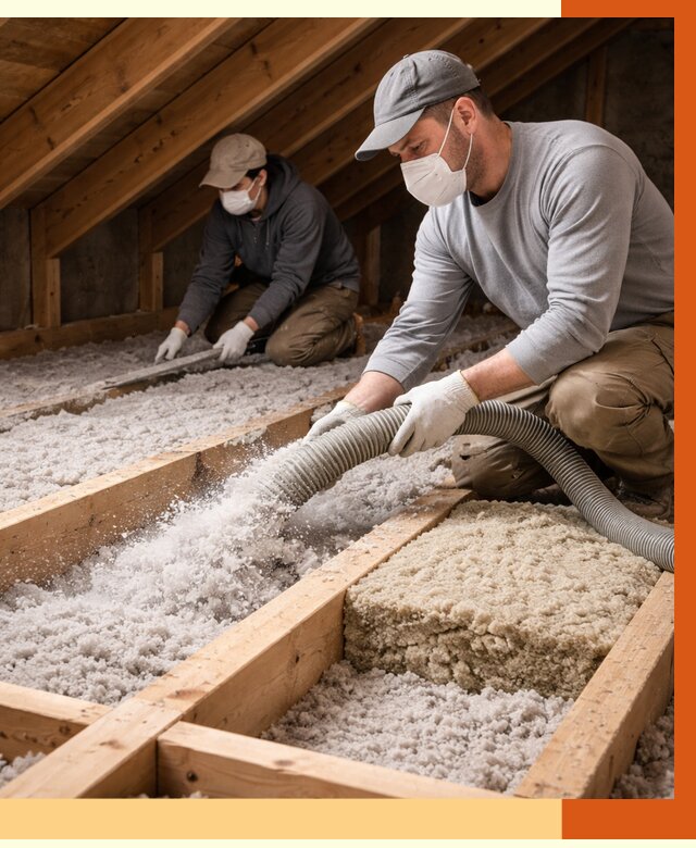 Заполнение полостей чердачного перекрытия в Гусь-Хрустальном от 4814 руб. | ТепломастерГсь