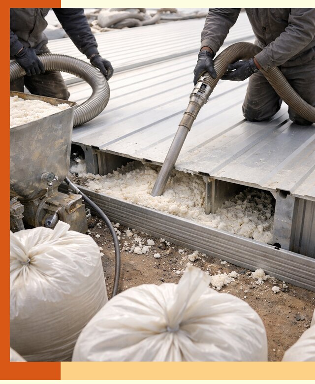 Заполнение пустот кровельных панелей пенными и мокрыми герметиками в Гусь-Хрустальном