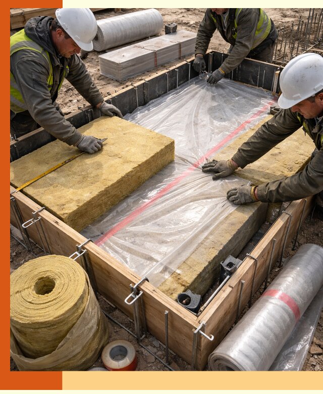 Теплоизоляция опалубки для строительства в Гусь-Хрустальном