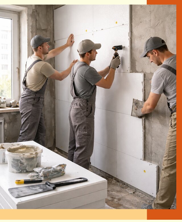 Утепление пенопластом домов и стен в Гусь-Хрустальном от 1979 руб. — ТепломастерГсь