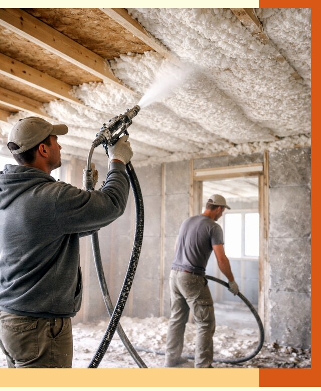 Утепление пеноизолом в Гусь-Хрустальном от 1712 руб./м2 под ключ | ТепломастерГсь