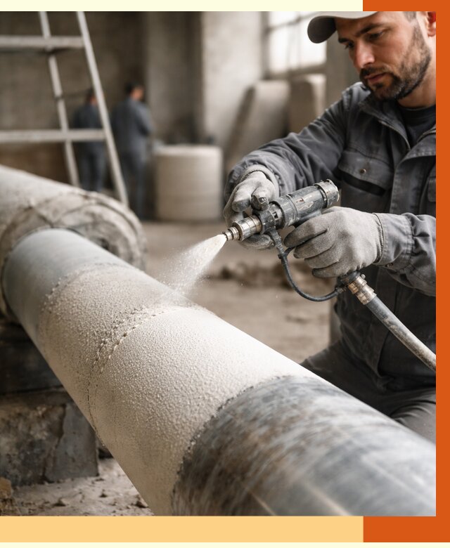 Утепление труб жидкой теплоизоляцией в Гусь-Хрустальном от 8024 руб. под ключ | ТепломастерГсь
