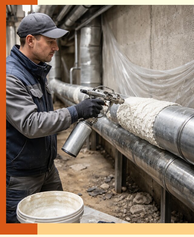 Утепление труб жидкой теплоизоляцией в Гусь-Хрустальном