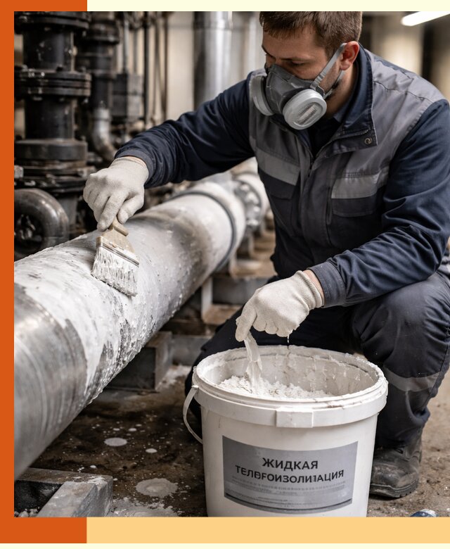Утепление оборудования жидкой теплоизоляцией в Гусь-Хрустальном