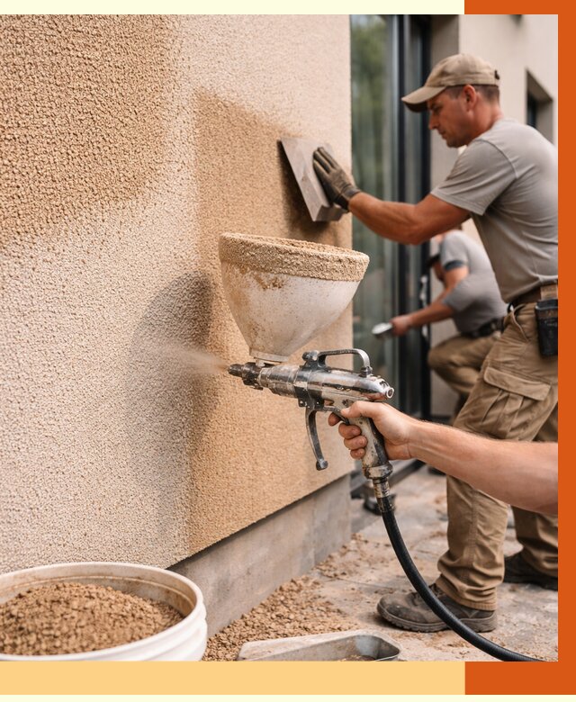 Утепление фасада жидкой пробкой в Гусь-Хрустальном от 5135 руб./м² под ключ | ТепломастерГсь