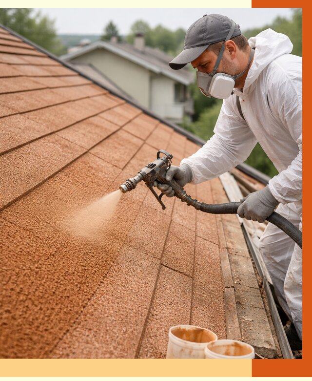 Утепление кровли жидкой пробкой в Гусь-Хрустальном от 2888 руб./м² под ключ | ТепломастерГсь