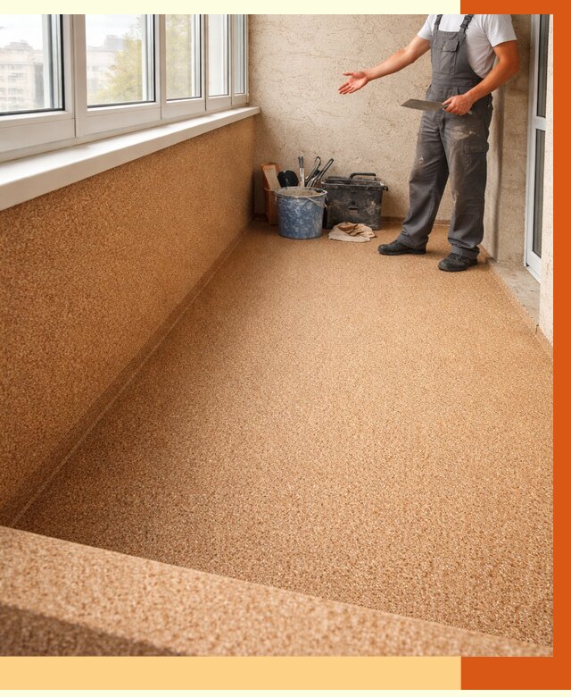 Утепление балкона жидкой пробкой в Гусь-Хрустальном от 3905 руб/м² под ключ | ТепломастерГсь