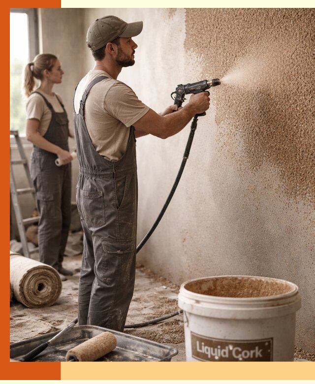 Утепление стен жидкой пробкой в Гусь-Хрустальном эффективное и долговечное