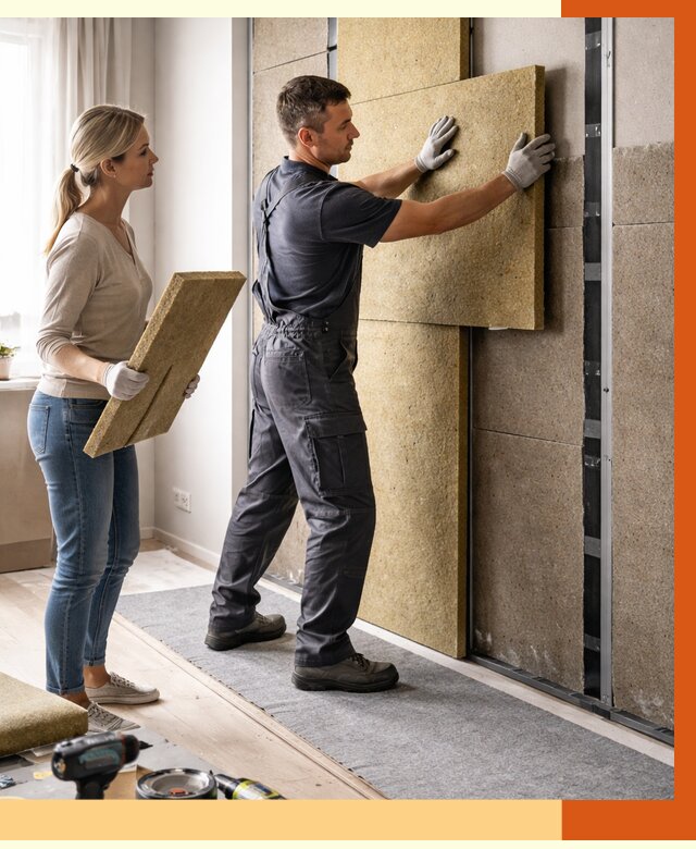 Профессиональная шумоизоляция квартиры в Гусь-Хрустальном от 8024 руб. за м2 | ТепломастерГсь